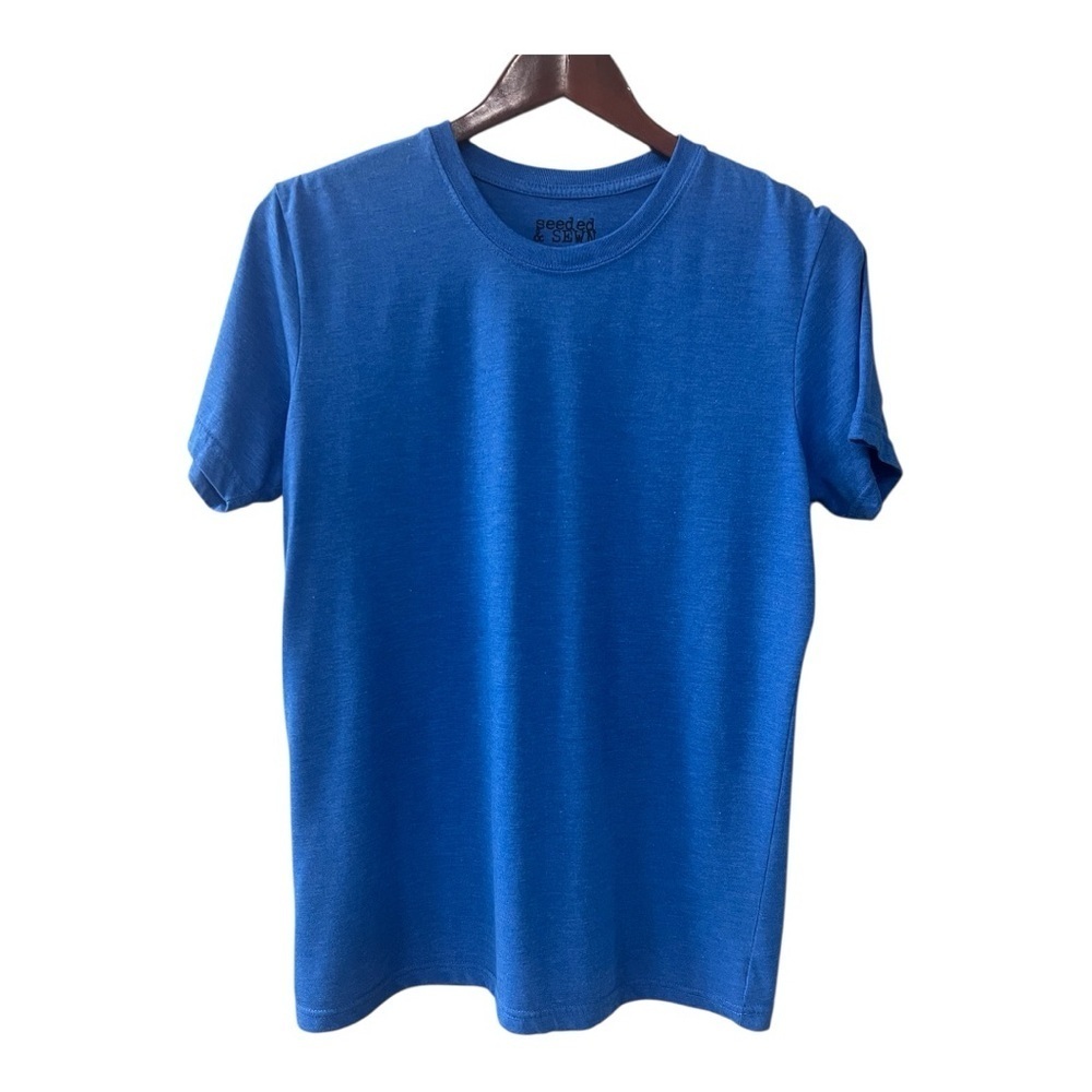 Seeded & Sewn Blue T Shirt Size M Men